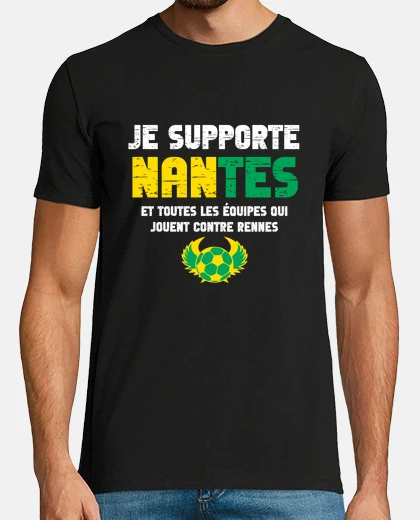 Tee-shirt Je Supporte Nantes Et Contre Rennes