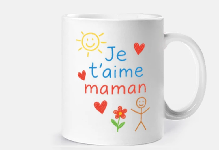 Mug Je t aime maman,fête des mères