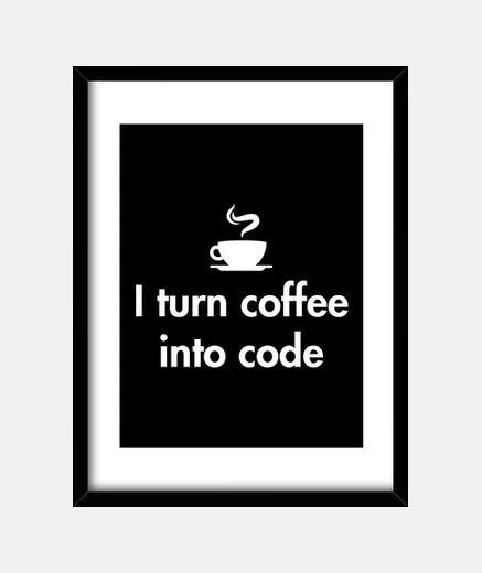 Cadre je transforme le café en code