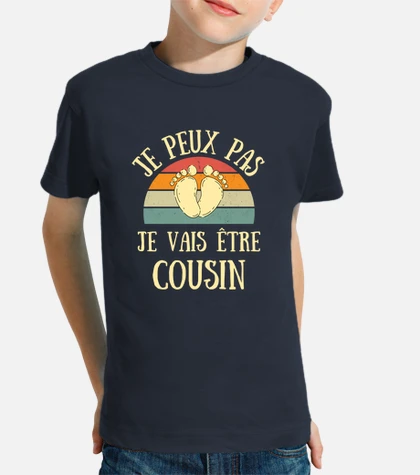 T-shirt Enfant je vais etre cousin annonce grossesse tostadora