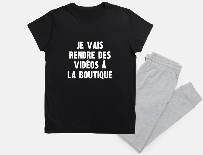 Pyjama je vais rendre des vidéos