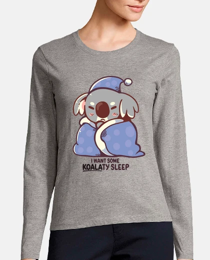 Tee-shirt je veux du sommeil koalaty - manche longue femme