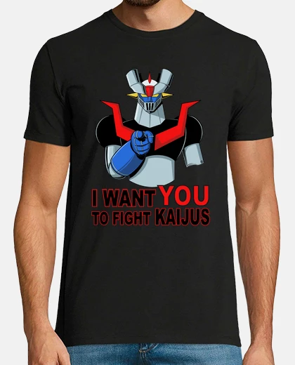 Tee-shirt je veux que tu te battes kaijus