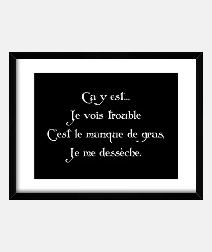 Cadre Je vois trouble kaamelott