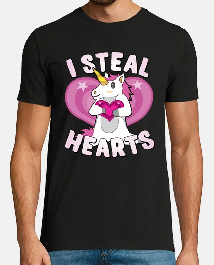 Tee-shirt Je vole des curs Licorne pour la SaintValentin