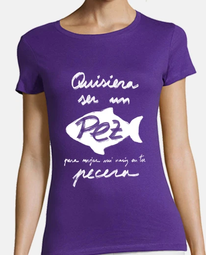 Tee-shirt je voudrais être un poisson