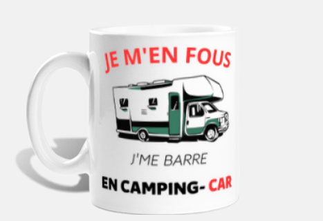 Tasse de camp en émail de camping-car / cadeau de camping-car personnalisé  / son et le sien / cadeau de voyage de couple / accessoires camping /  caravane rétro -  France