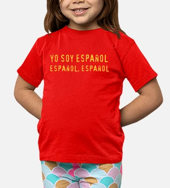 Tee shirt enfant je suis espagnol tostadora