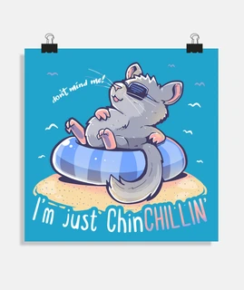 je suis juste chinchillin - affiche