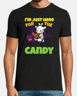 je suis juste là pour la bête effrayante des bonbons d&#39;halloween