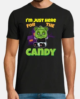 je suis juste là pour la bête effrayante des bonbons d&#39;halloween