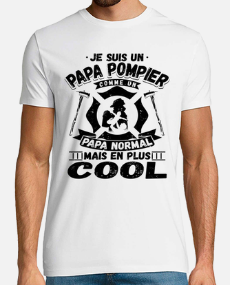 Papa pompier,cadeau père,pompier' T-shirt Homme