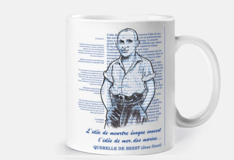 Tazza jean genet blu