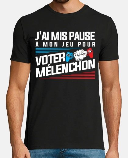 Tee-shirt Jean luc Melenchon president 2022 franc