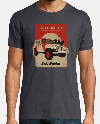 T-shirt jeep isla quadrato nublar