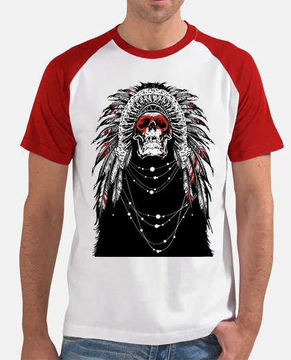 Camiseta Jefe Indio Guerrero Nativo Americano Skull Calaveras