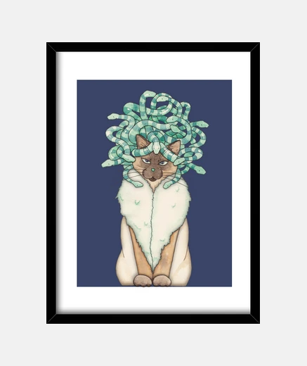 Framed jellyfish cat