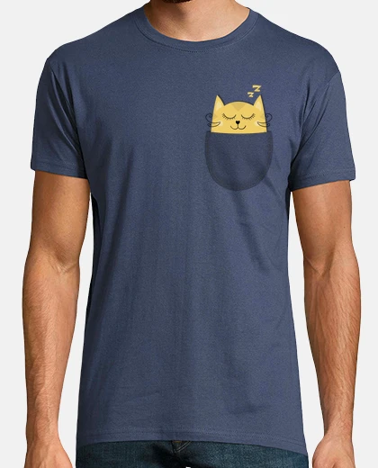 Tee-shirt j'empoche chaton dormir