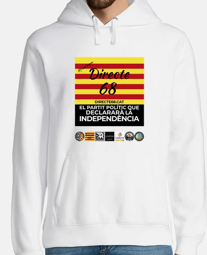 Sudadera Jersey amb caputxa per a home - Directe 68 amb eslògan i logos