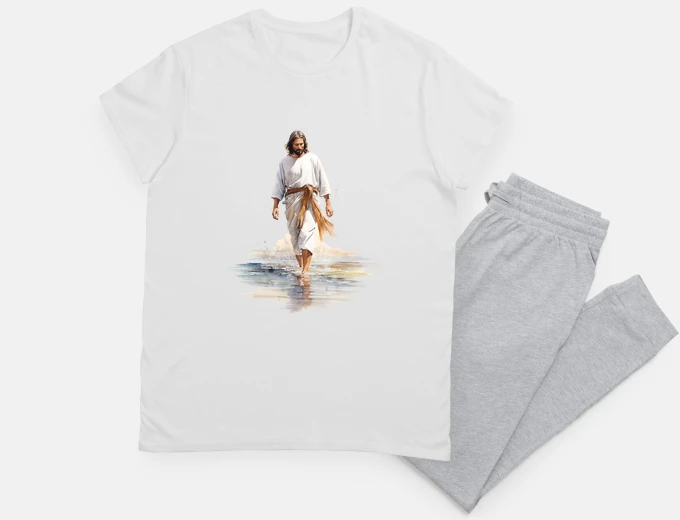 Pyjama Jésus Christ marchant sur l eau protection 