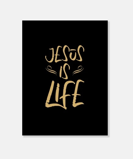 Wall Jesus Is Life Bible Verse Christian