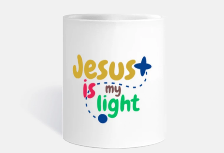 Cup jesus is my light, mug