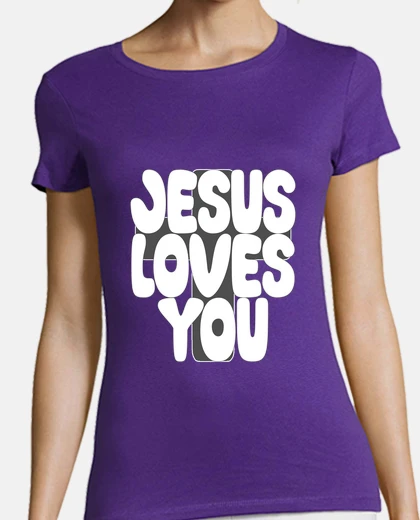 Tee-shirt jésus t&#39;aime w