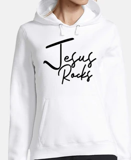 Jesus Rocks  Christian Inspiration Affirmation  Black