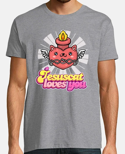 T-shirt jesuscat ama you