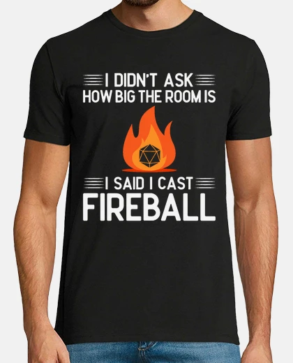 Tee-shirt jeter boule de feu drôle gamer geek