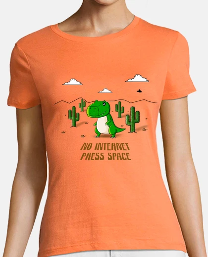 Tee-shirt jeu internet dinosaure