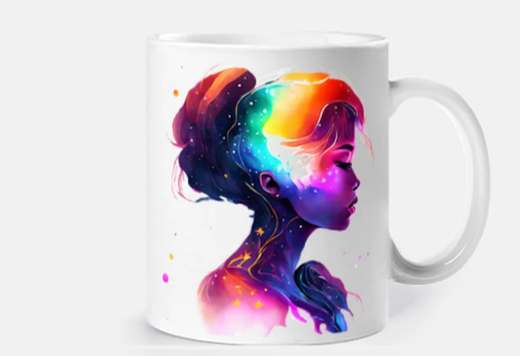 Mug jeune femme mode tendance tasse personnalisable 