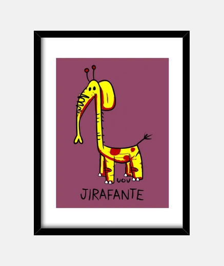 Cuadro Jirafante CUADRO