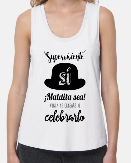 Camiseta Joaquín Sabina, Superviviente - negro, mujer