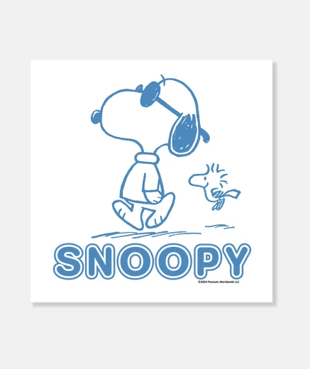 Tableau Joe Cool et Woodstock Snoopy
