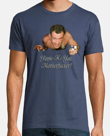 Tee-shirt John McClane - Yippie-Ki-Yay, Motherfucker! (Piège de Cristal - Die Hard)
