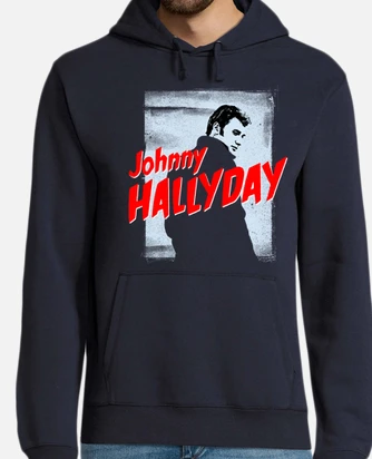 Sweat johnny hallyday. homme a capuch. tostadora