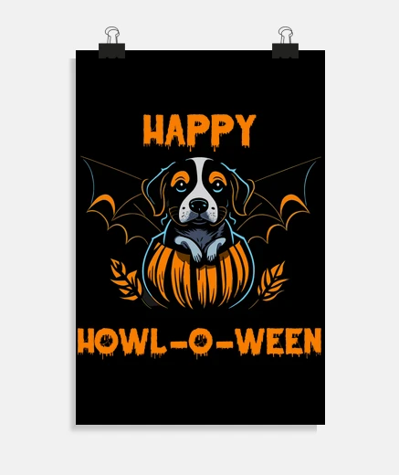 Poster jolie chauve-souris de chien beagle d39