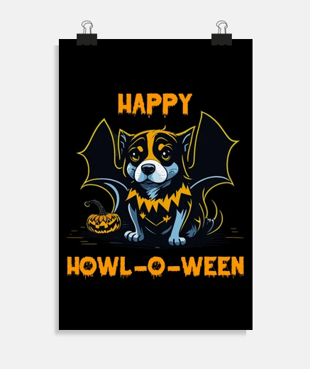 Poster jolie chauve-souris de chien beagle d39