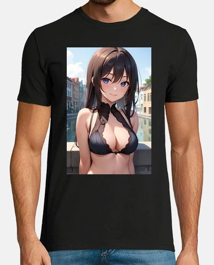 Tee-shirt jolie fille anime rivière
