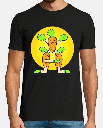 Tee-shirt jolie gymnastique de carottes