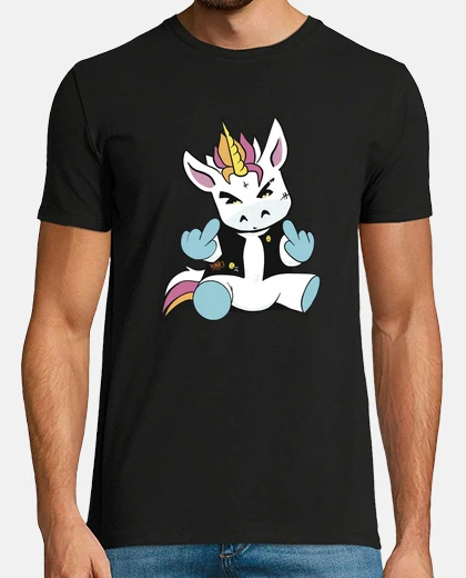 Tee-shirt jolie licorne punk