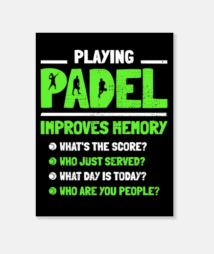 Tableau jouer au padel améliore la mémoire