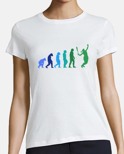 Tee-shirt jouer au padel évolution des joueurs de padel vintage
