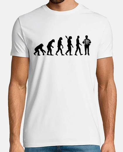 Tee-shirt joueur d'accordéon évolution