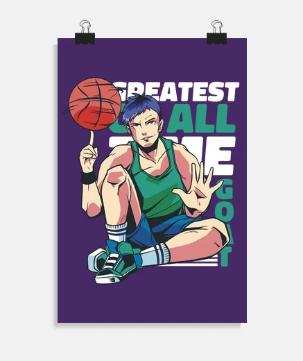 Poster joueur de basketball manga, poster d artiste manga collector k pop .