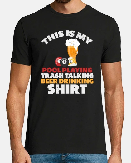 Tee-shirt joueur de billard jeu de billard sportif joueurs de billard