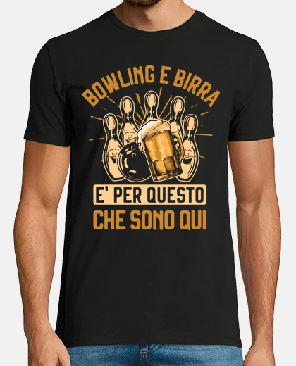 Tee-shirt joueur de bowling et de bowling à la bi