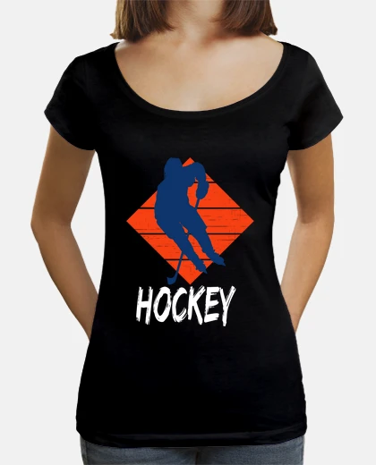 Tee-shirt joueur de hockey au coucher du soleil