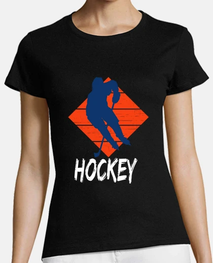 Tee-shirt joueur de hockey au coucher du soleil